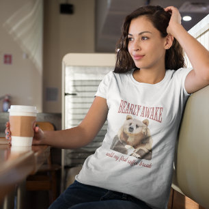 T-shirt Grizzly Sleepy Bear Coffee Love