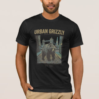 T-shirt Grizzly Urbain Vintage Streetcore Faune