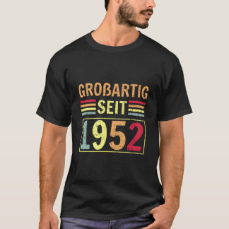 T-shirt Groãÿig depuis 1952 Félicitations Anniversaire