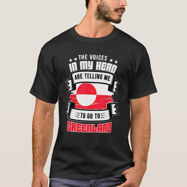 T-shirt Groenland Dans Ma Tête (Devant)