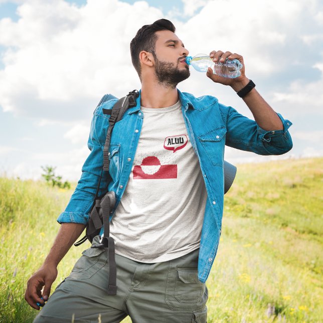 T-shirt Groenland Drapeau Conversation bulle Aluu Bonjour (Créateur téléchargé)