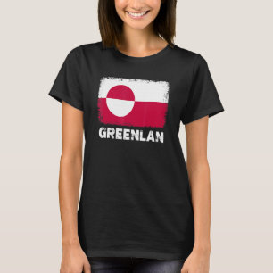 T-shirt Groenland Drapeau Soutien Populations Groenlandais