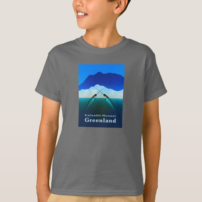 T-shirt Groenland - Narwhal (Devant)