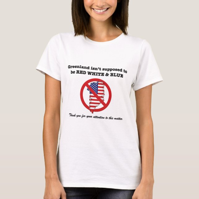 T-shirt Groenland n'est pas à vendre  (Devant)