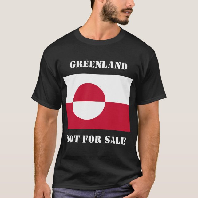 T-shirt Groenland non à vendre (Devant)