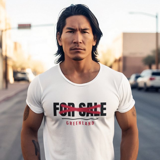 T-shirt Groenland pas à vendre typographie graffiti (Créateur téléchargé)