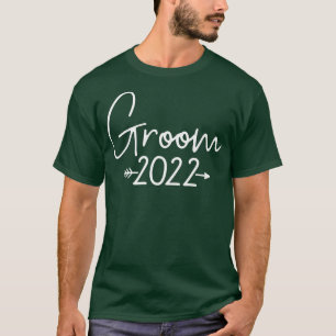 T-shirt Groom 2022 pour mariage ou enterrement de vie de g
