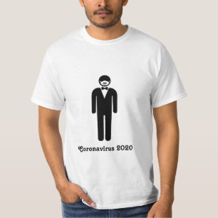 T-shirt Groom avec masque de virus