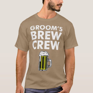 T-shirt Groom Bachelor BeerGrooms Brew Crew