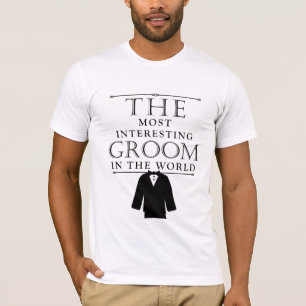 T-shirt Groom Bachelor Tee, Noir