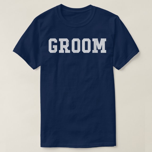 T-shirt Groom des hommes (Design devant)
