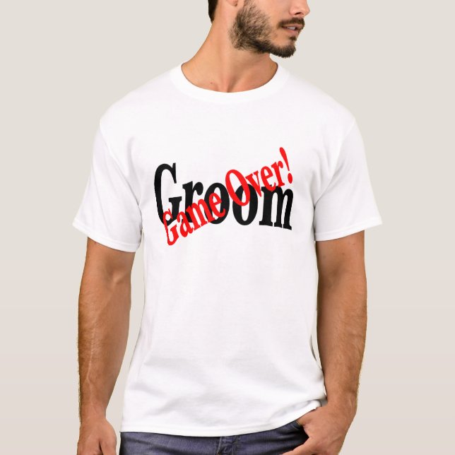 T-shirt Groom (Game Over Red) (Devant)