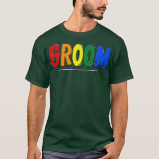 T-shirt Groom Mariage de la fierté LGBTQ