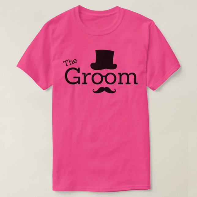T-shirt Groom Shirt Bachelor Party (Design devant)