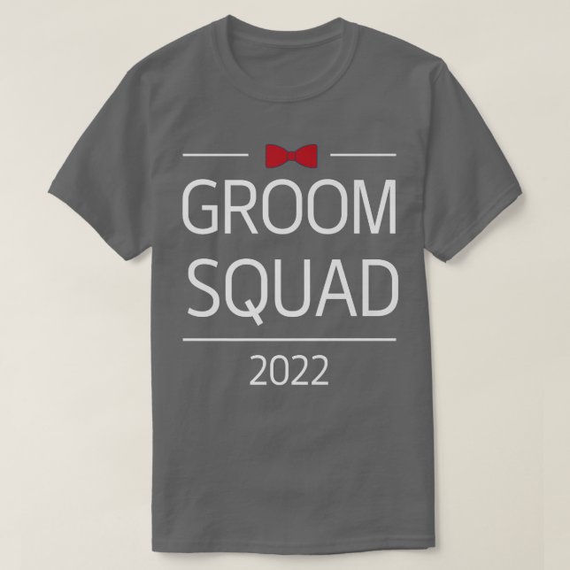 T-shirt Groom Squad Funny Groomsmen Crew Team Bachelor Par (Design devant)