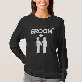 T-shirt Groom Square Cute Gay Bi Pan Wedding