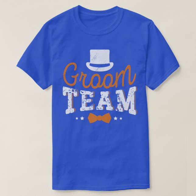 T-shirt Groom Team Engagement Bachelor Party Groomsman  (Design devant)