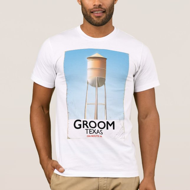T-shirt Groom Texas Route 66 Americana (Devant)