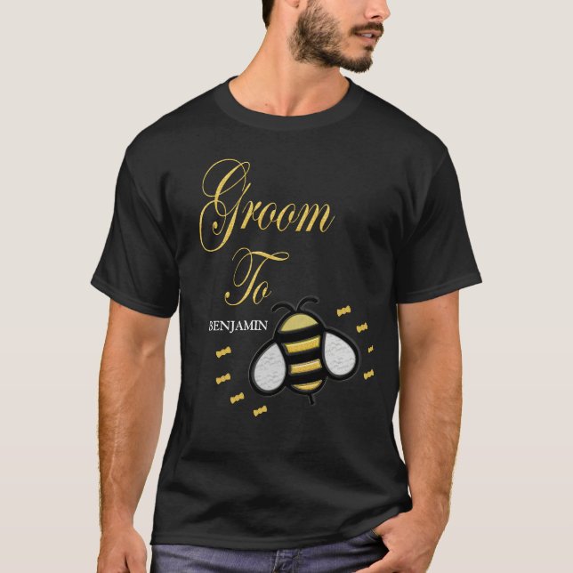 T-shirt Groom To Be Bachelor Party Personnaliser (Devant)
