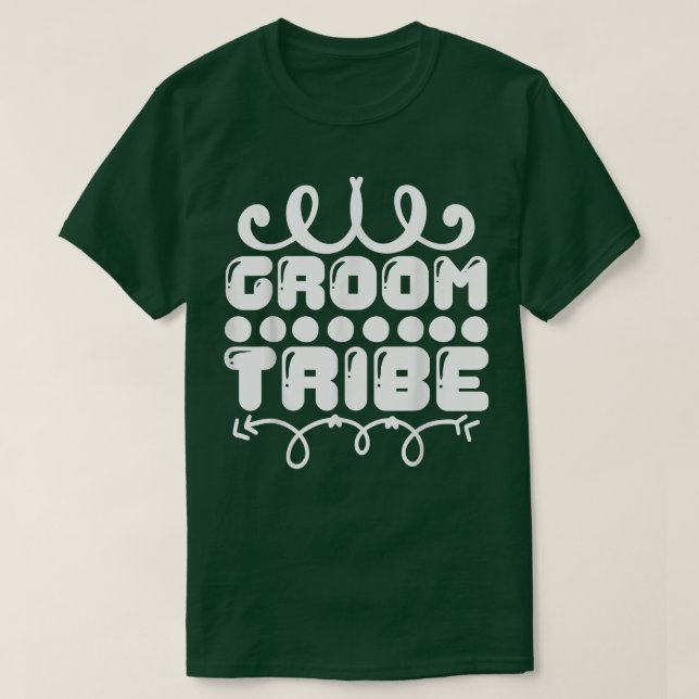 T-shirt Groom Tribe Cute Engagement Wedding Party Matching (Design devant)