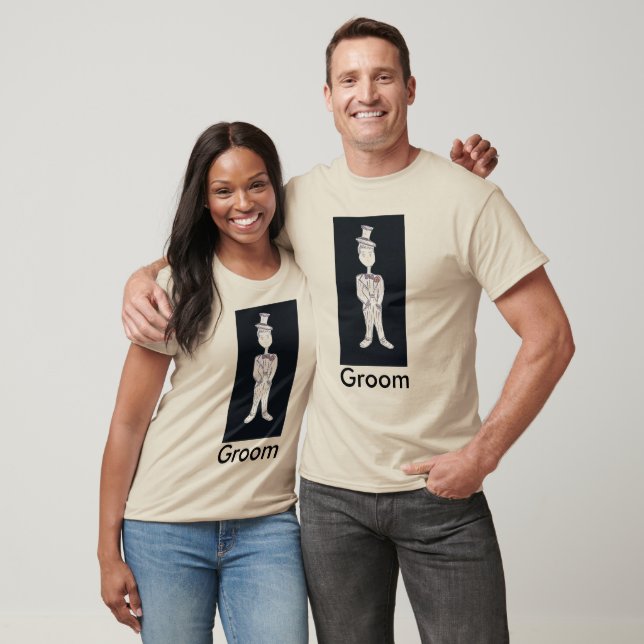 T-shirt Groom Tuxedo (Unisexe)