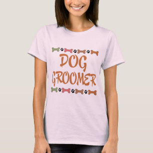 T-shirt Groomer mignon de chien de profession d'animal