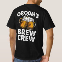 Groom's Brew Crew Funny Groomsmen Bachelor Party