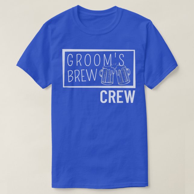 T-shirt Grooms Brew Crew Squad Best Man Bachelor Party Gro (Design devant)