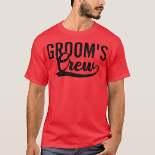 T-shirt Grooms Crew Amusant Mari Mariage marié Graphisme