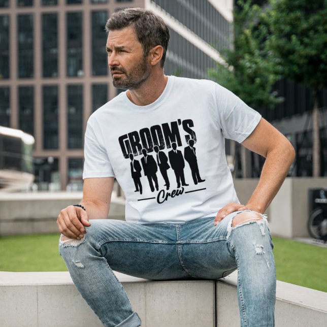 T-shirt Groom's Crew Groomsmen Bachelor Party cadeau (Créateur téléchargé)