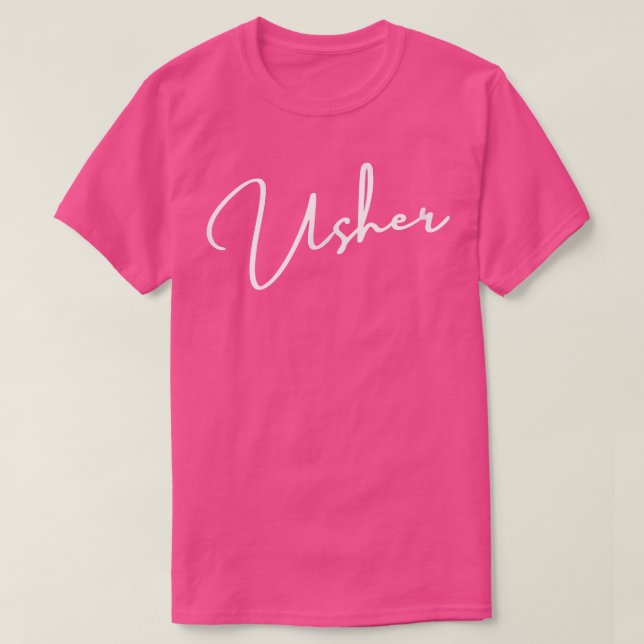 T-shirt Grooms Crew Usher Bachelor (Design devant)