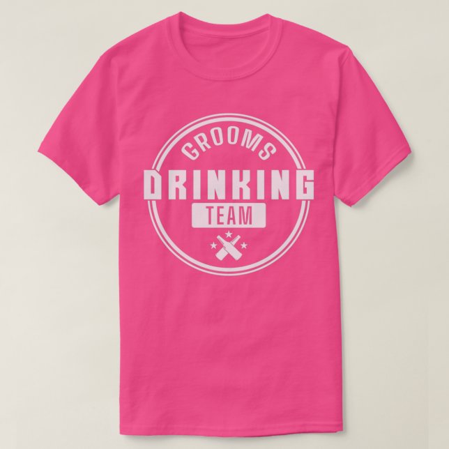 T-shirt Grooms Drinking Team Groom (Design devant)