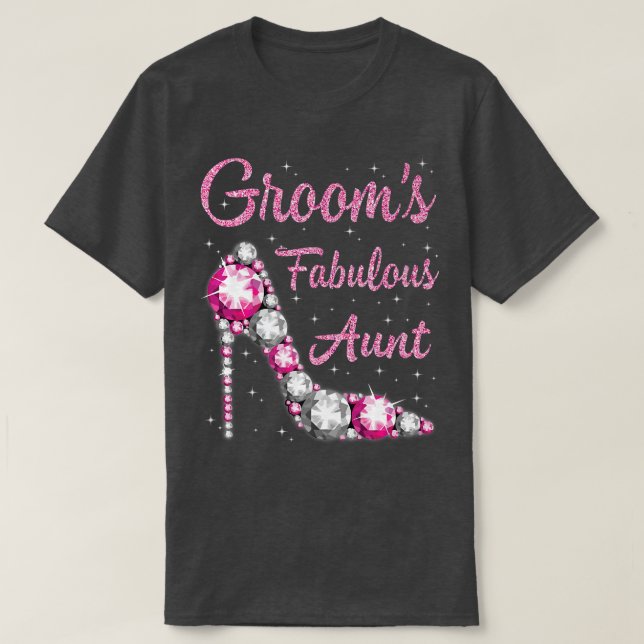 T-shirt Grooms Fabulous Tante Happy Mariage marié D (Design devant)