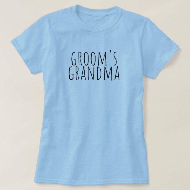 T-shirt Groom's Grandma Bridal Party Wedding (Design devant)