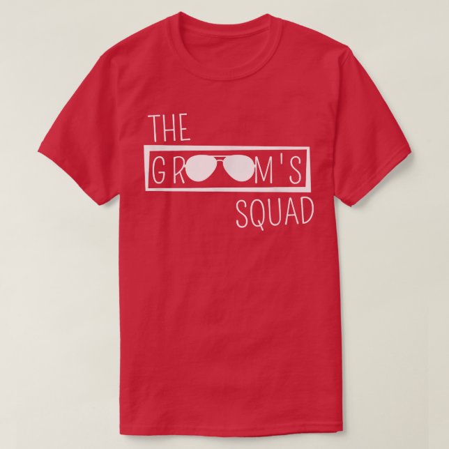 T-shirt Grooms Squad Mariage Best Man Bachelor Party Groom (Design devant)