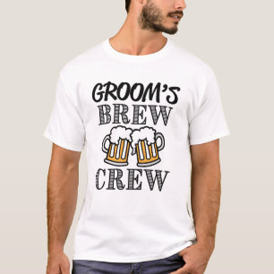 T-shirt Groomsmen de l'équipage de brasserie de Groom - Gr