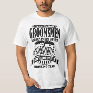 T-shirt Groomsmen Groom's Escort Service Bachelor Party