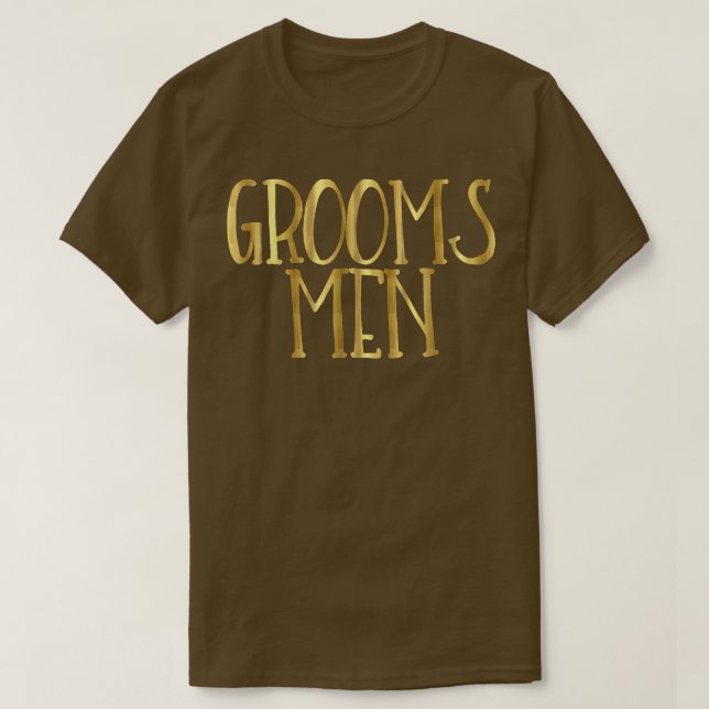 T-shirt Groomsmen Mariage Fête Mariée Salle de mariage (Design devant)