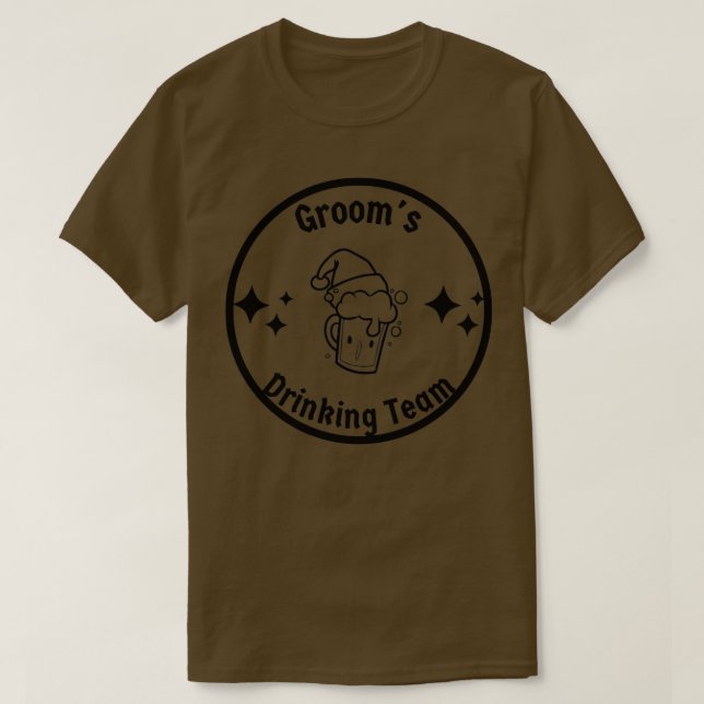 T-shirt Groomx27s Drinking Team Bachelor party 5 (Design devant)