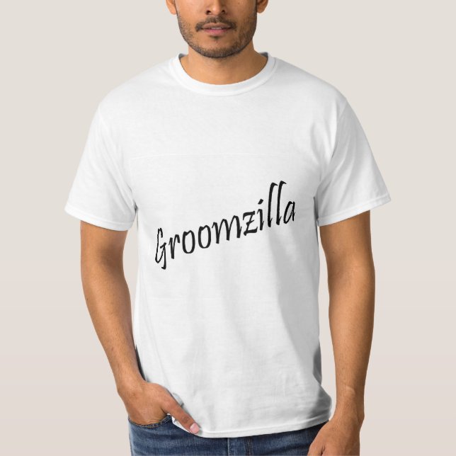 T-shirt Groomzilla (noir) (Devant)