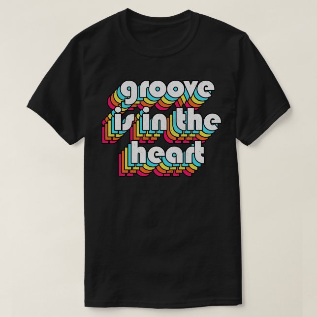T-shirt Groove Est Au Coeur Des Années 90 Style Paroles Ty (Design devant)