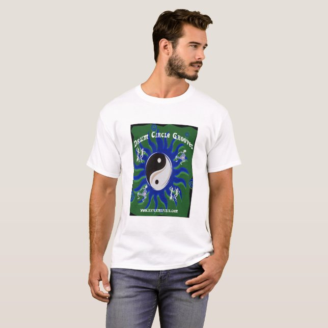 T-shirt Grooves cercles de tambour (Devant entier)