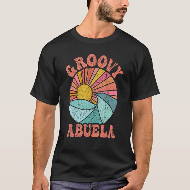 T-shirt Groovy Abuela 70s Aesthetic Nostalgia 1970's Mexic (Devant)