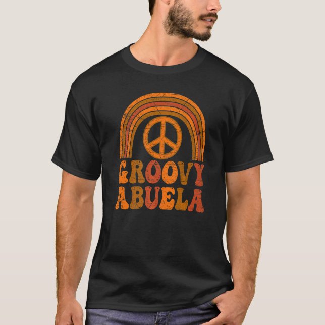 T-shirt Groovy Abuela 70s Aesthetic Nostalgia 1970's Mexic (Devant)