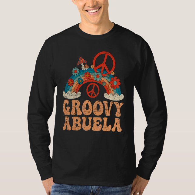T-shirt Groovy Abuela 70s Aesthetic Nostalgia 1970's Mexic (Devant)