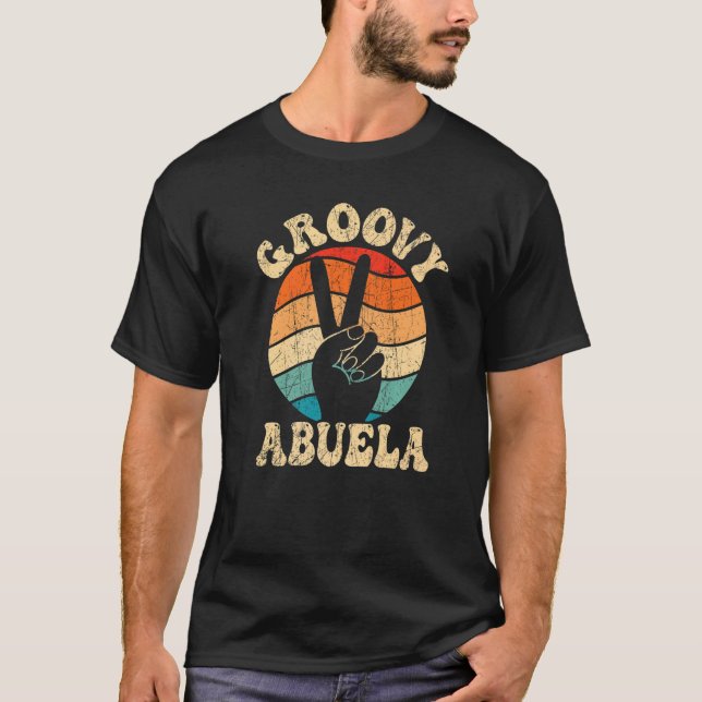 T-shirt Groovy Abuela esthétique des années 70 Nostalgie a (Devant)