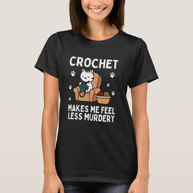 T-shirt Groovy Crocheting Art For Men Women Crocheter Croc (Devant)