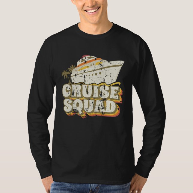 T-shirt Groovy Cruise Squad Vacation Matching Group (Devant)