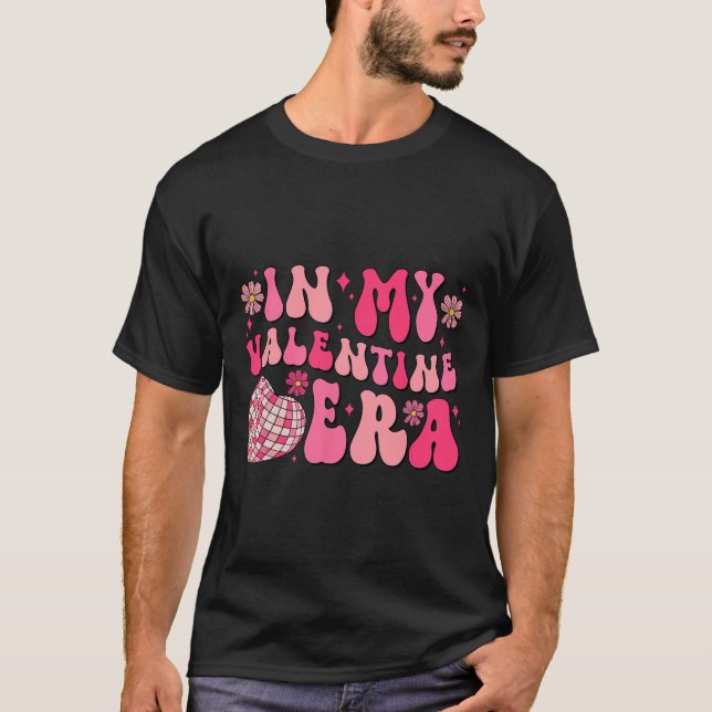 T-shirt Groovy Dans Mon Ère De La Saint-Valentin Disco Byl (Devant)