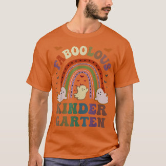T-shirt Groovy Faboolous KINDER GARTEN TEACHER Costume Thi